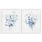 Stupell Industries Blue Dragonfly Flower 2 pc Framed Giclee Wall Art Set Design by Janet Tava